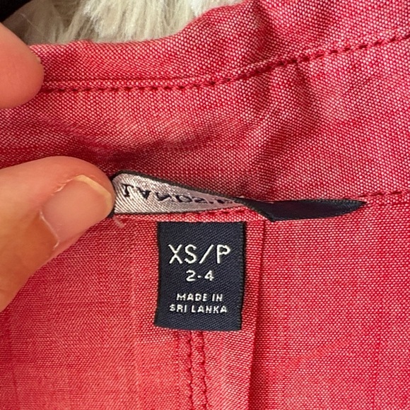 Lands' End Vibrant Red Shirt - Picture 3 of 10